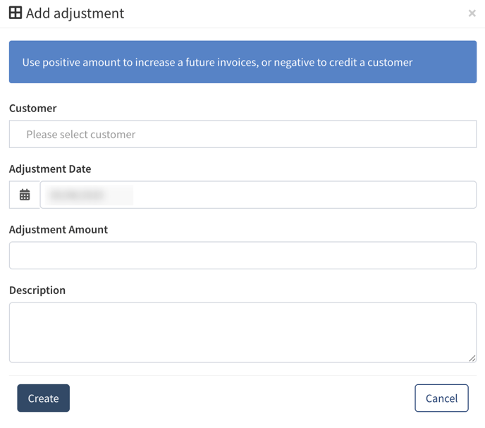 customer adjustments 2