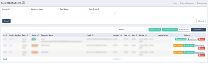 customer custom invoices 1
