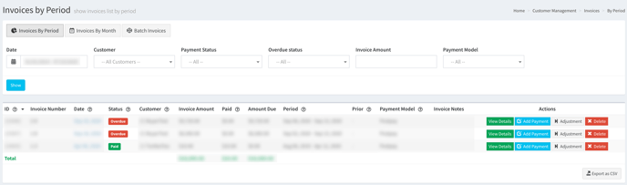 customer invoices 1