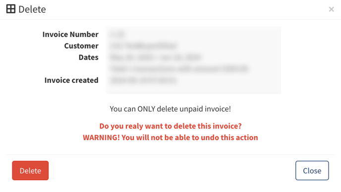 customer invoices 5