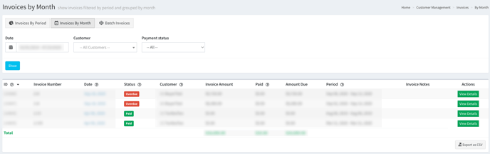 customer invoices 6