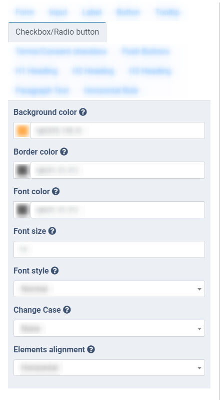 form customization 8