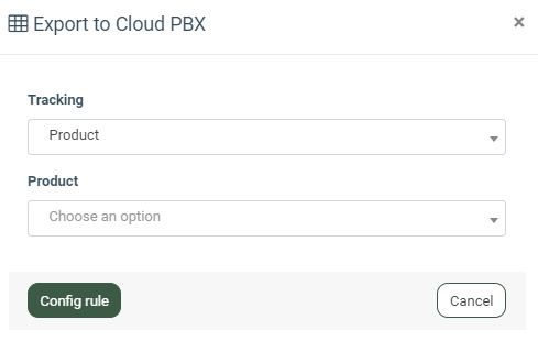 integrations settings export to cloud pbx