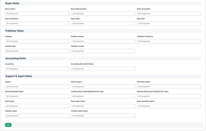 project settings component access 2