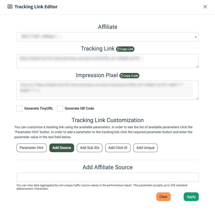 tracking link