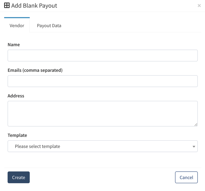 vendor custom payouts 2