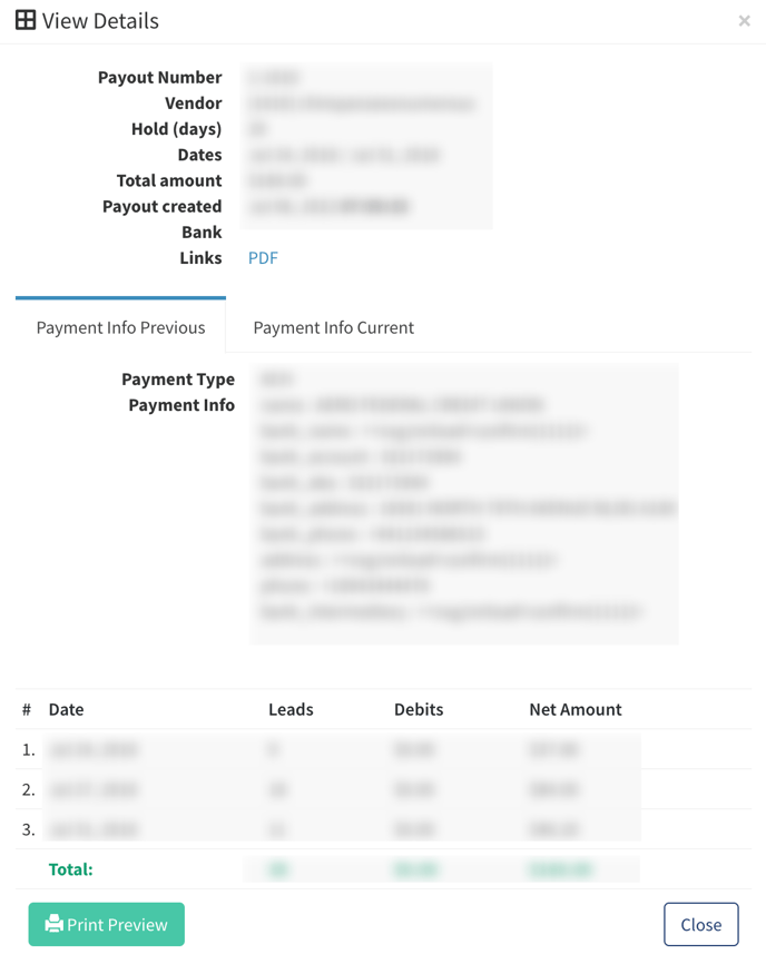 vendor mass payouts 2