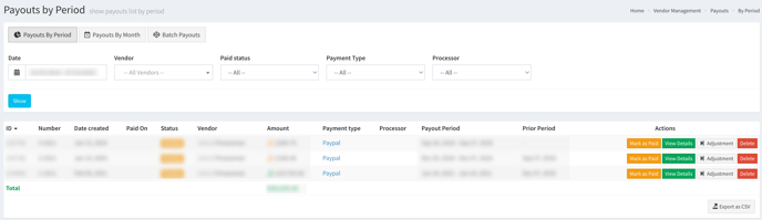 vendor payouts 1