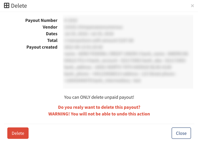 vendor payouts 5